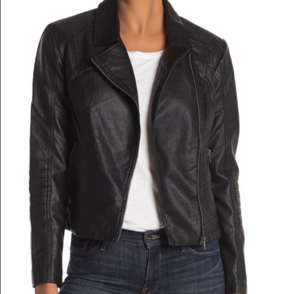 Cupcakes and Cashmere Faux Leather Moro Jacket